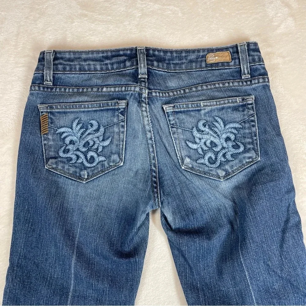 Paige Laurel Canyon low rise cropped capris women’s 27 embellished pockets